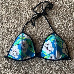 Hollister floral bathing suit top